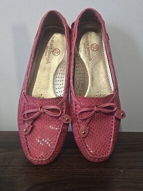 MARC JOSEPH CYPRESS HILL Leather Loafers Shoes Flats Pink Women Size 6